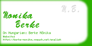 monika berke business card