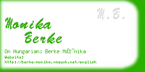 monika berke business card